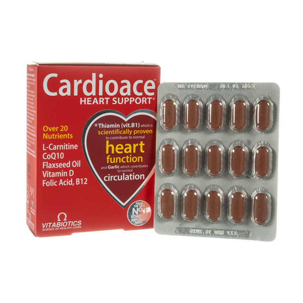 CARDIOACE, 30 tablečių paveikslėlis