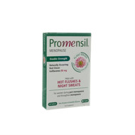 PROMENSIL MENOPAUSE DOUBLE STRENGHT, maisto papildai su raudonojo dobilo izoflavonais, 30 tablečių  paveikslėlis