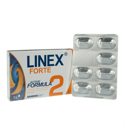 LINEX FORTE, 14 skrandžio sultims atsparių kapsulių paveikslėlis