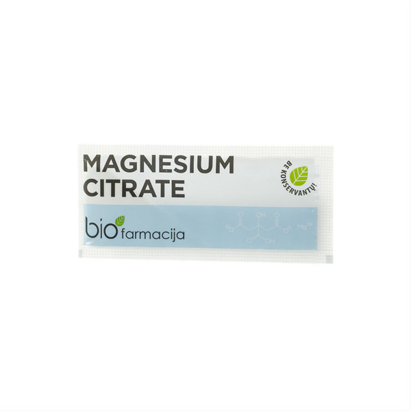MAGNESIUM CITRATE, milteliai, 50 vnt. paveikslėlis