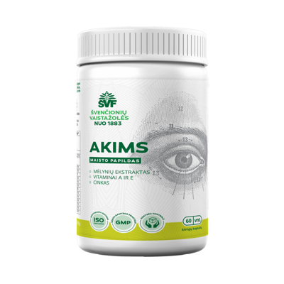 ŠVENČIONIŲ VAISTAŽOLĖS Akims, 60 kapsulių paveikslėlis