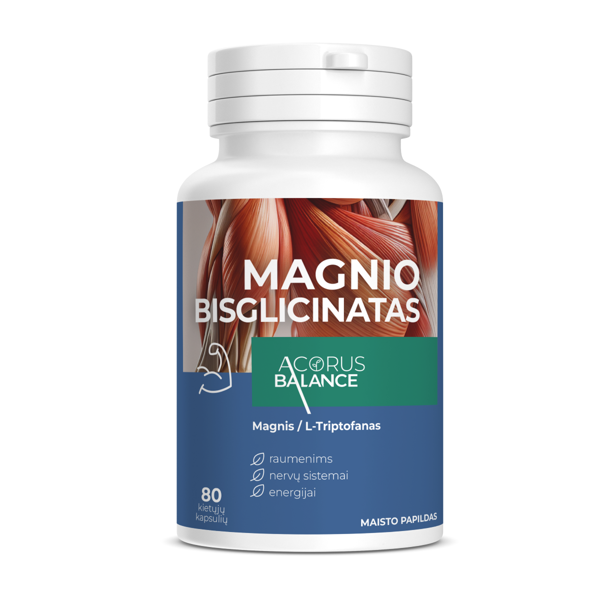 ACORUS BALANCE Magnio bisglicinatas, 80 kapsulių paveikslėlis