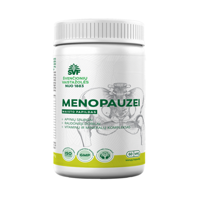 ŠVENČIONIŲ VAISTAŽOLĖS Menopauzei, 60 kapsulių paveikslėlis
