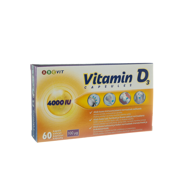 ABC VIT, vitaminas D3, 100µg, 4000TV, 60 kapsulių paveikslėlis