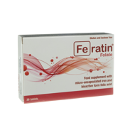FERATIN FOLATE, 30 mg, 30 tablečių paveikslėlis