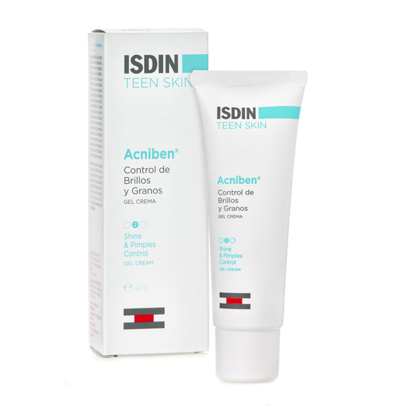 ISDIN ACNIBEN, kremas-gelis riebiai, mišriai, į aknę linkusiai odai, 40 ml paveikslėlis