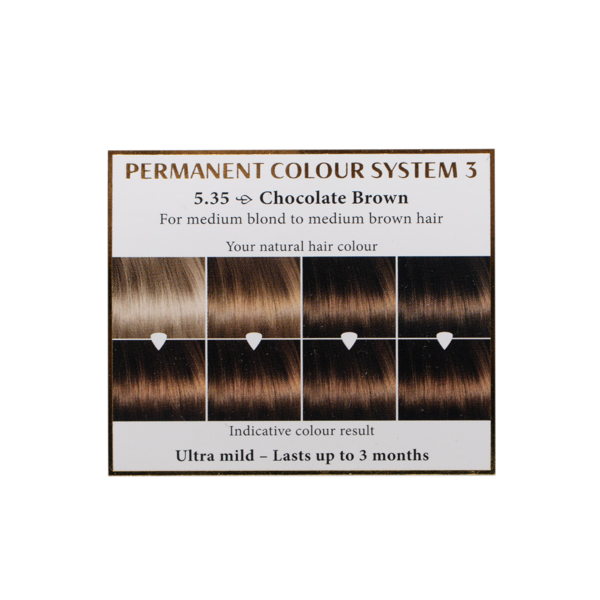 HENNAPLUS Ilgalaikiai plaukų dažai su 9 ekologiškais ekstraktais, spalva šokolado ruda 5.35, 100 ml