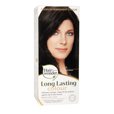 HENNAPLUS Ilgalaikiai plaukų dažai su 9 ekologiškais ekstraktais, spalva tamsi ruda 3, 100 ml