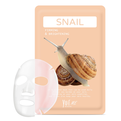 Yu.R Skin Solution ME Lakštinė veido kaukė su sraigių mucino filtruotu ekstraktu 1vnt (25g)