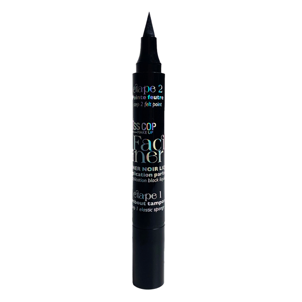 Miss Cop Eyeliner FACIL LINER skystas akių pravedimas, 01- Noir, 3 g.