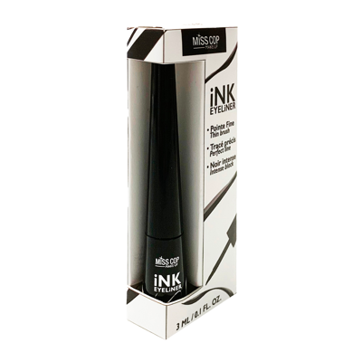 Miss Cop INK EYELINER skystas akių pravedimas, 01- Noir, 3 ml.