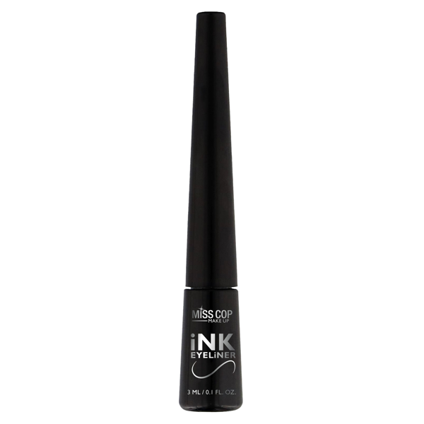 Miss Cop INK EYELINER skystas akių pravedimas, 01- Noir, 3 ml.