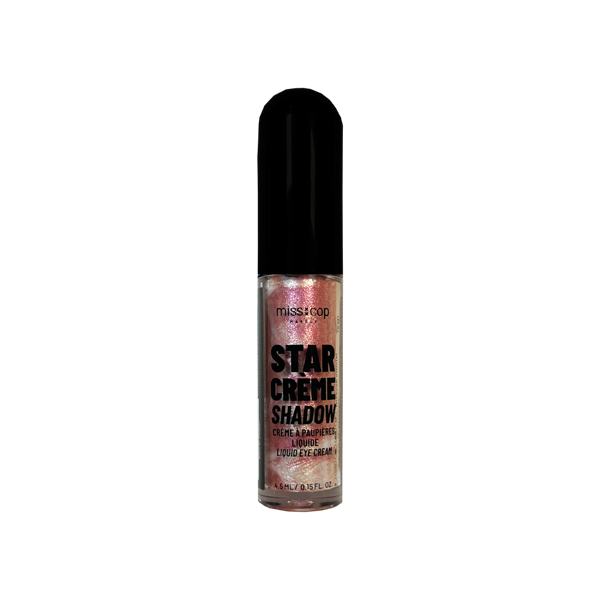 Miss Cop LIQUIDE SHADOW – STAR CREME skysti akių šešėliai, 02 Rose, 4,5 ml.
