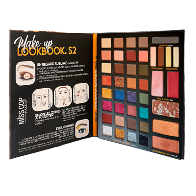 Miss Cop Lookbook 2 – 42 atspalvių paletė visapusiškam makiažui, 72,8 g.