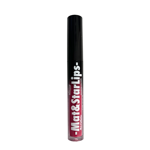 Miss Cop Mat & Star Lips skysti lūpų dažai, 03- Rose sucrée, 3,3 ml.