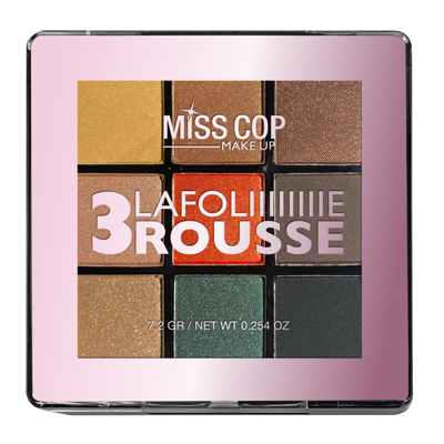 Miss Cop Palette NUANCIER akių šešėlių paletė, 3- Rousse, 7,2 g.