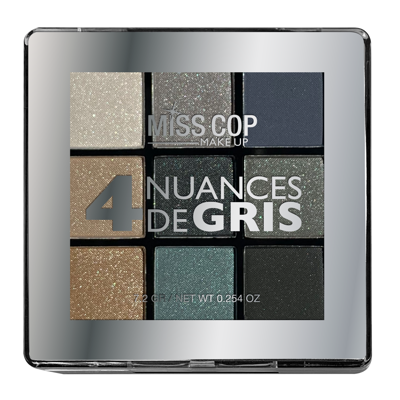 Miss Cop Palette NUANCIER akių šešėlių paletė, 4- Nuances de Gris, 7,2 g.