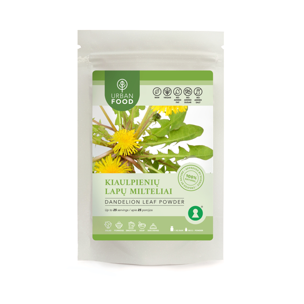 URBAN FOOD milteliai KIAULPIENĖS LAPŲ MILTELIAI, 50 g