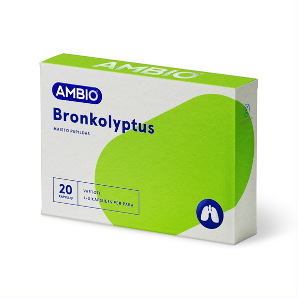 AMBIO BRONKOMYTROL, 20 kapsulių paveikslėlis