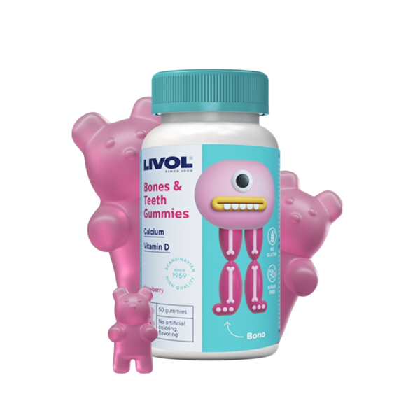 LIVOL MULTI CALSIUM BEARS, 50 guminukų paveikslėlis