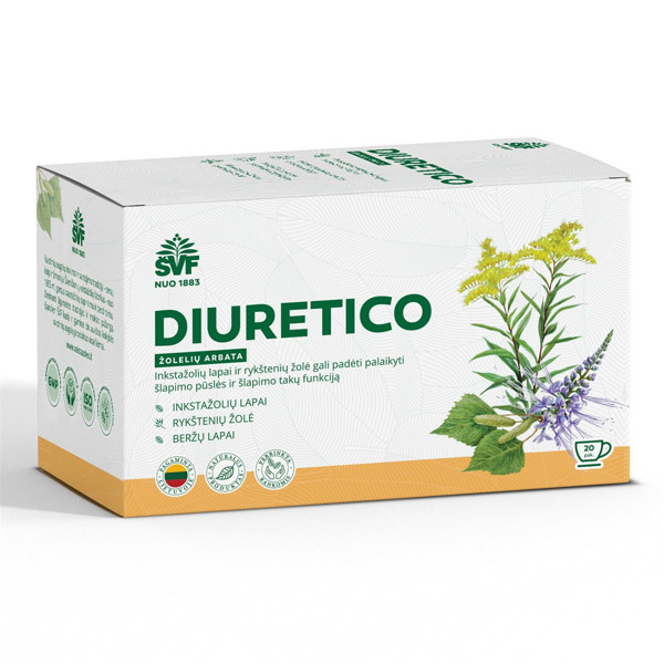 ACORUS DIURETICO, 1,5 g, vaistažolių arbata, 20 vnt.  paveikslėlis ACORUS DIURETICO, 1,5 g, vaistažolių arbata, 20 vnt.  paveikslėlis