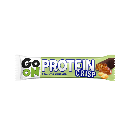 GO ON PROTEIN CRISP Peanut&Caramel, Proteino batonėlis, 50g paveikslėlis