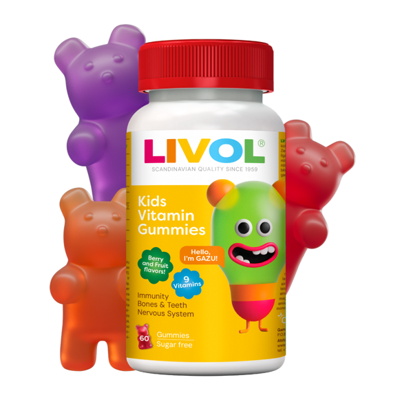 LIVOL vitaminų guminukai vaikams, 60 guminukų paveikslėlis