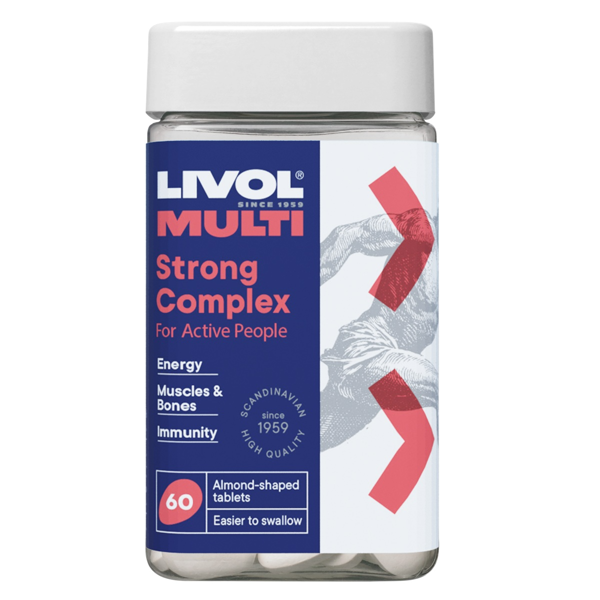 LIVOL MULTI Strong kompleksas, 60 tablečių paveikslėlis