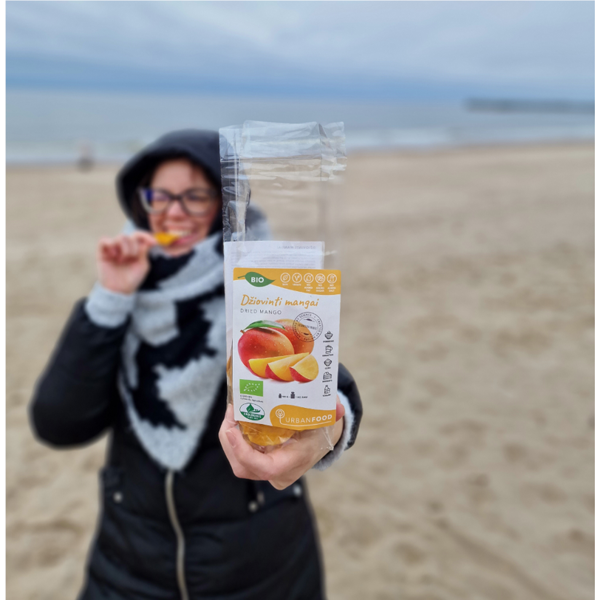 ekologiški džiovinti mangai - urbanfood - uzkandis ekologiški džiovinti mangai - urbanfood - uzkandis