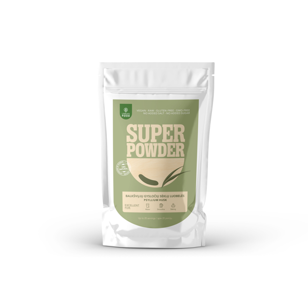 Balkšvųjų gysločių sėklų luobelės - Psyllium Husk - urbanfood Balkšvųjų gysločių sėklų luobelės - Psyllium Husk - urbanfood