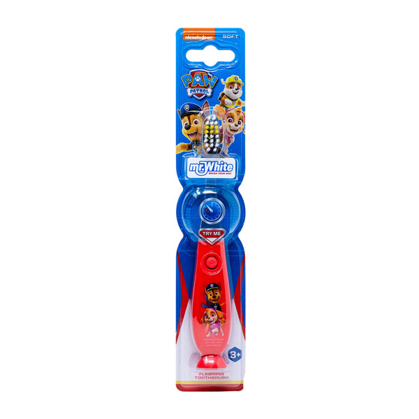 Mr. White PAW PATROL LUM, žybsintis dantų šepetėlis vaikams nuo 3 metų, 1 vnt. Mr. White PAW PATROL LUM, žybsintis dantų šepetėlis vaikams nuo 3 metų, 1 vnt.