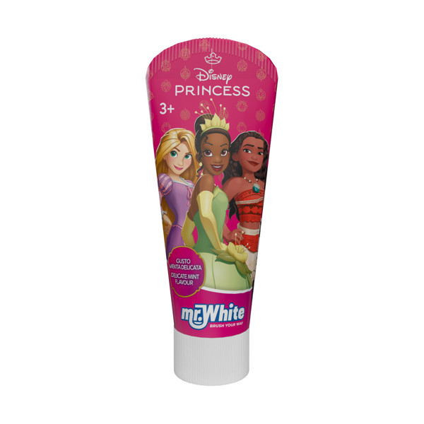 Mr. White DISNEY PRINCESS dantų pasta vaikams nuo 3 m., 75 ml