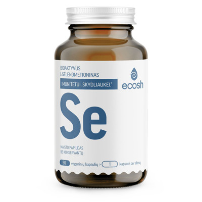 ECOSH bioaktyvus Selenas, l-selenometioninas 150μg, 90 kapsulių paveikslėlis