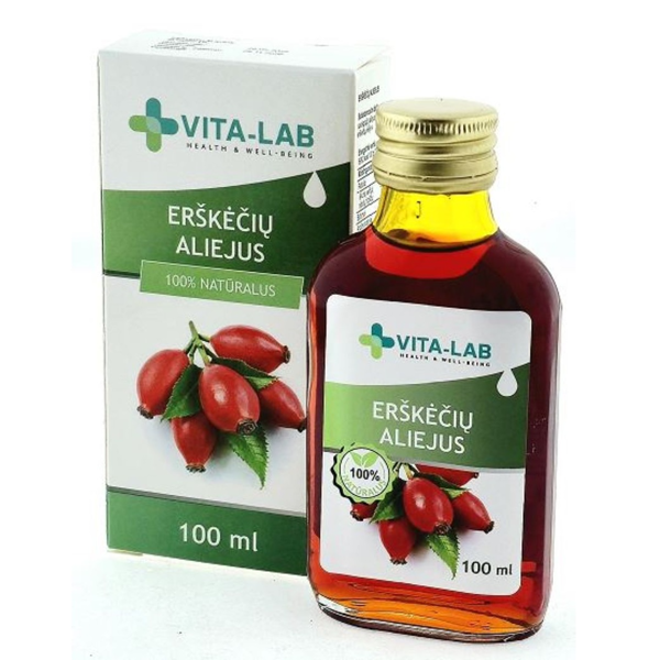 VITA LAB aliejus erškėčių 100% natūralus, 100 ml paveikslėlis