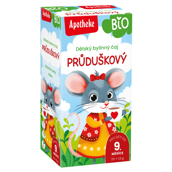 APOTHEKE BIO „Bronchata“ žolelių arbata vaikams nuo 9 mėnesių, 1,5g N20