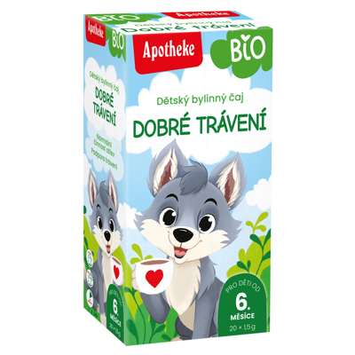 APOTHEKE BIO „Po gausių pietų“ žolelių arbata vaikams nuo 6 mėnesių, 1,5g N20