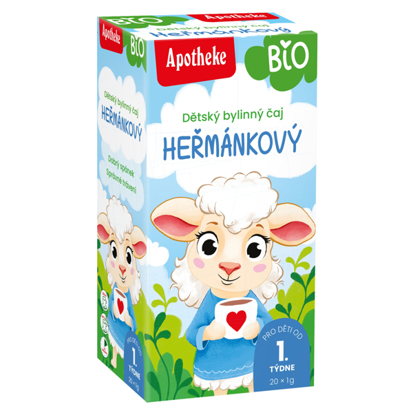 APOTHEKE BIO Ramunėlių arbata vaikams nuo 1 savaitės, 1g N20 APOTHEKE BIO Ramunėlių arbata vaikams nuo 1 savaitės, 1g N20