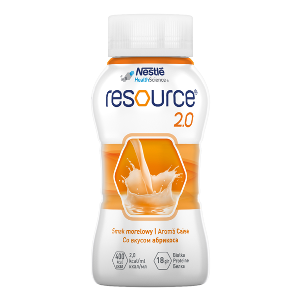 RESOURCE 2.0, abrikosų skonio gėrimas, 200ml, 4 vienetai paveikslėlis