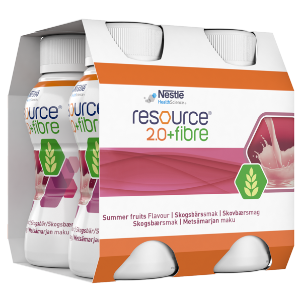 RESOURCE 2.0 FIBER, miško uogų skonio gėrimas, 200ml, 4 vienetai paveikslėlis