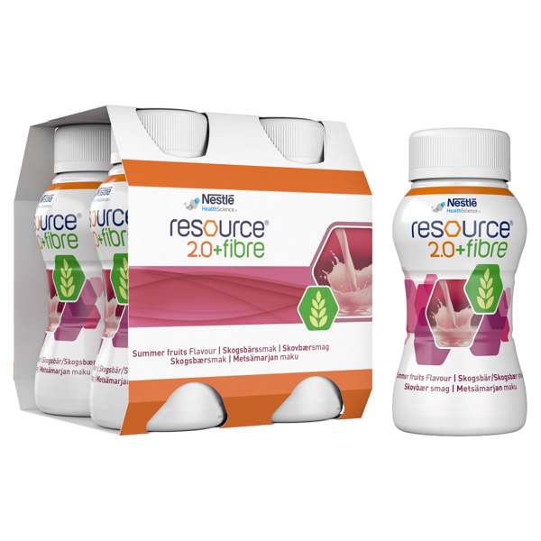 RESOURCE 2.0 FIBER, miško uogų skonio gėrimas, 200ml, 4 vienetai paveikslėlis