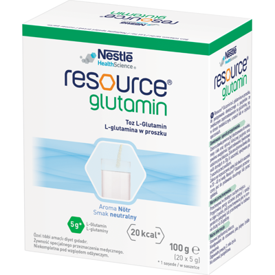 RESOURCE GLUTAMIN, 5 g. milteliai, 20 pakelių paveikslėlis