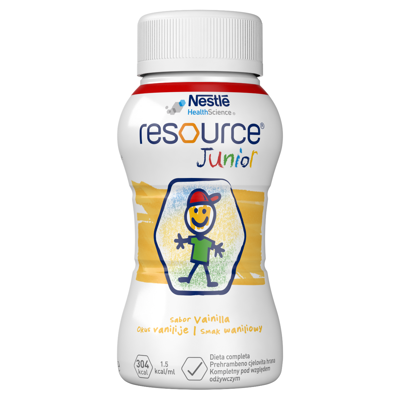 RESOURCE JUNIOR, vanilės skonio gėrimas, 200ml, 4 vienetai paveikslėlis