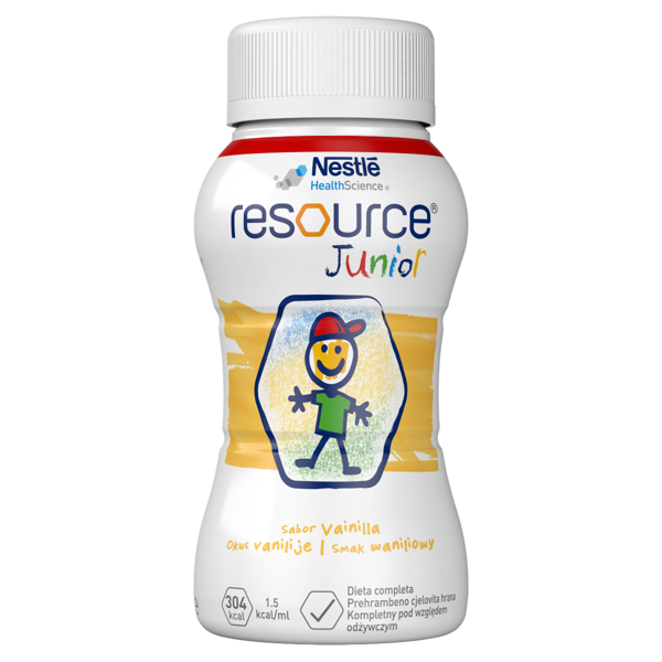 RESOURCE JUNIOR, vanilės skonio gėrimas, 200ml, 4 vienetai paveikslėlis