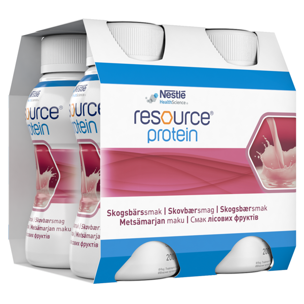 RESCOURCE PROTEIN, miško uogų skonio gėrimas,  200ml,  4 vienetai paveikslėlis