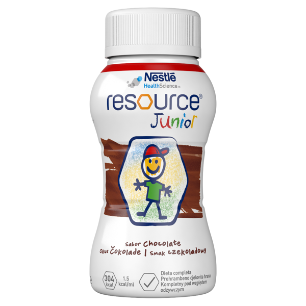 RESOURCE JUNIOR, šokolado skonio gėrimas, 200ml, 4 vienetai paveikslėlis