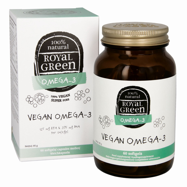 ROYAL GREEN Vegan Omega-3, 60 kapsulių paveikslėlis
