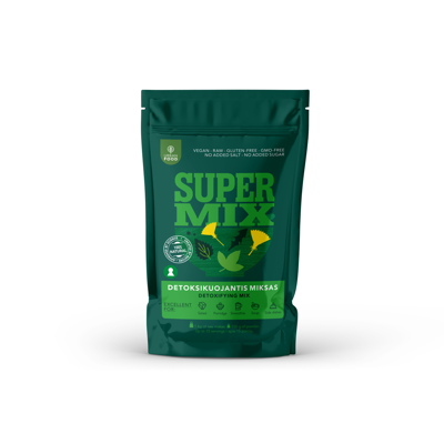 URBAN FOOD milteliai DETOKSIKUOJANTIS MIKSAS, 50 g