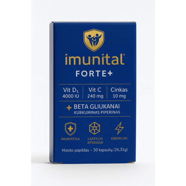 IMUNITAL FORTE+. 30 kapsulių paveikslėlis