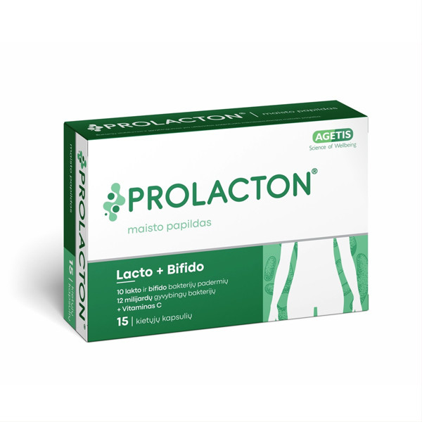 PROLACTON, 15 kapsulių paveikslėlis PROLACTON, 15 kapsulių paveikslėlis