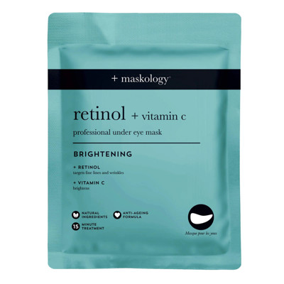 RETINOL + VITAMIN-C  Paakių kaukė, 3 poros